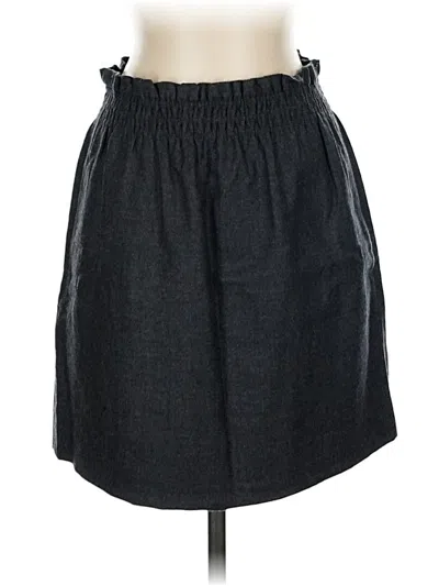 Pre-owned Jcrew Wool Skirt In Gray