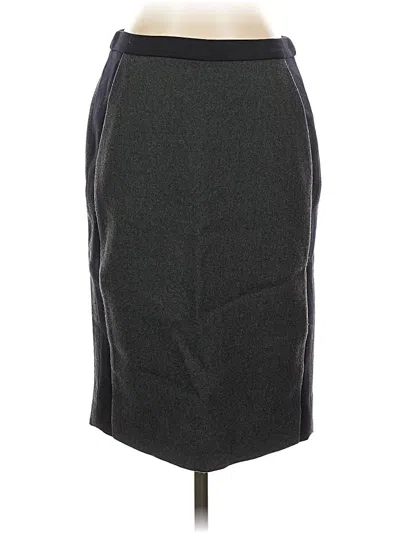 Pre-owned Jcrew Wool Skirt In Gray