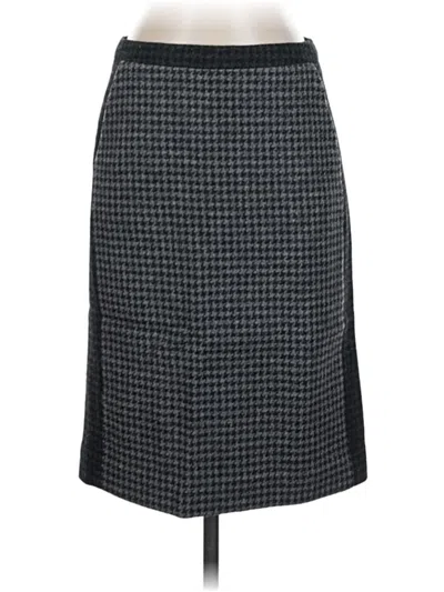Pre-owned Jcrew Wool Skirt In Gray