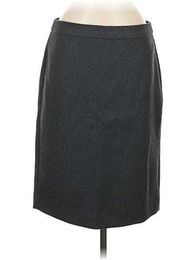Pre-owned Jcrew Wool Skirt In Gray