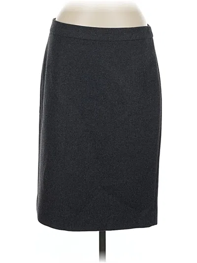 Pre-owned Jcrew Wool Skirt In Gray
