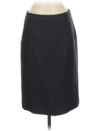 Pre-owned Jcrew Wool Skirt In Gray