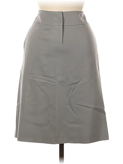 Pre-owned Jcrew Wool Skirt In Gray