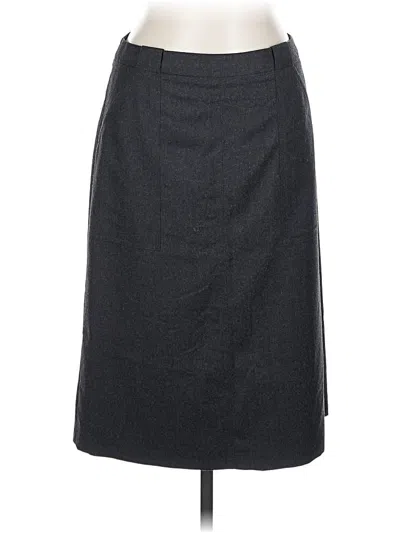 Pre-owned Jcrew Wool Skirt In Gray