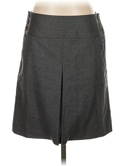 Pre-owned Jcrew Wool Skirt In Gray