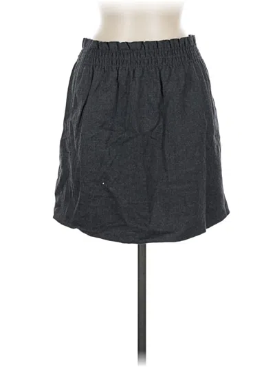 Pre-owned Jcrew Wool Skirt In Gray