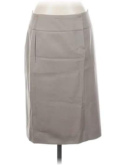 Pre-owned Jcrew Wool Skirt In Gray