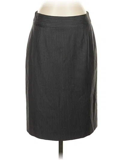 Pre-owned Jcrew Wool Skirt In Gray