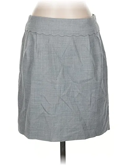 Pre-owned Jcrew Wool Skirt In Gray