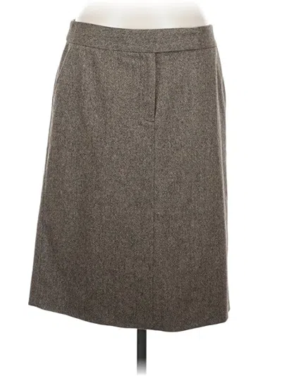 Pre-owned Jcrew Wool Skirt In Gray