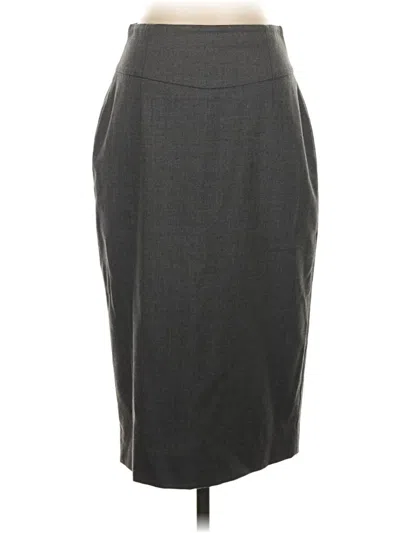 Pre-owned Jcrew Wool Skirt In Gray