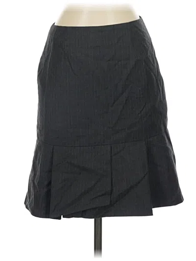 Pre-owned Jcrew Wool Skirt In Gray