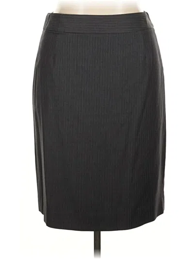 Pre-owned Jcrew Wool Skirt In Gray