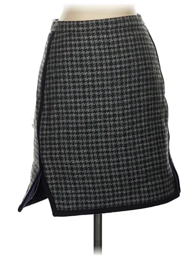 Pre-owned Jcrew Wool Skirt In Gray