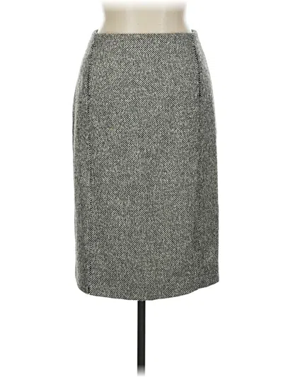 Pre-owned Jcrew Wool Skirt In Gray