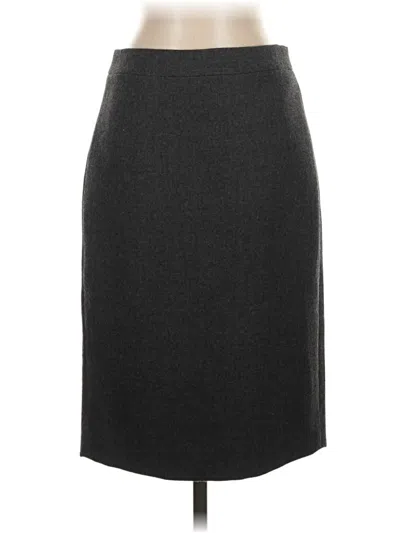 Pre-owned Jcrew Wool Skirt In Gray