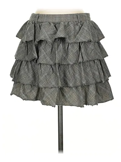 Pre-owned Jcrew Wool Skirt In Gray