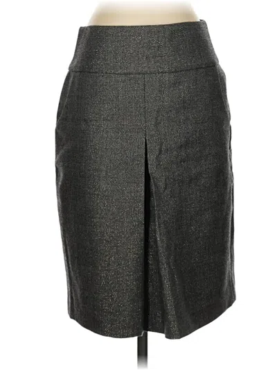 Pre-owned Jcrew Wool Skirt In Gray