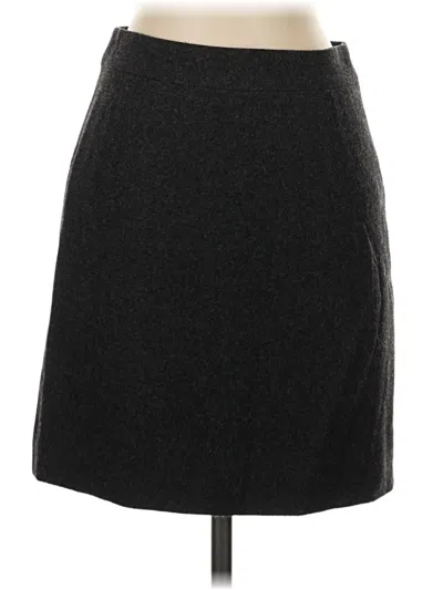 Pre-owned Jcrew Wool Skirt In Gray