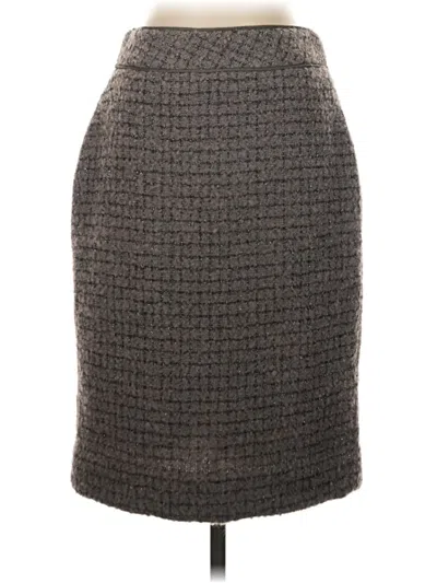 Pre-owned Jcrew Wool Skirt In Gray
