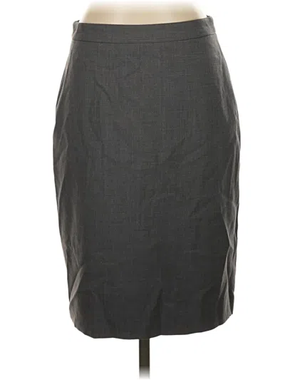 Pre-owned Jcrew Wool Skirt In Gray