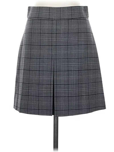 Pre-owned Jcrew Wool Skirt In Gray