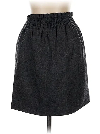Pre-owned Jcrew Wool Skirt In Gray