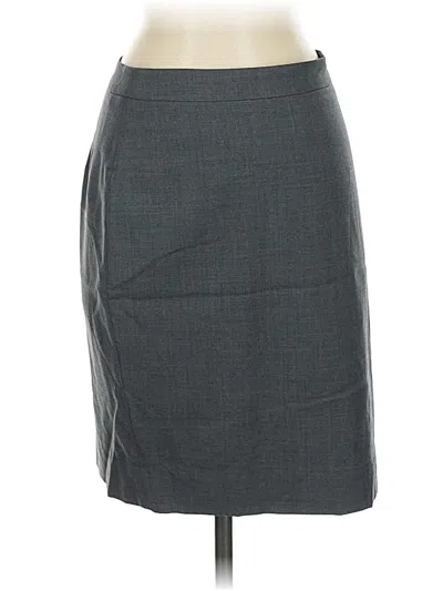 Pre-owned Jcrew Wool Skirt In Gray