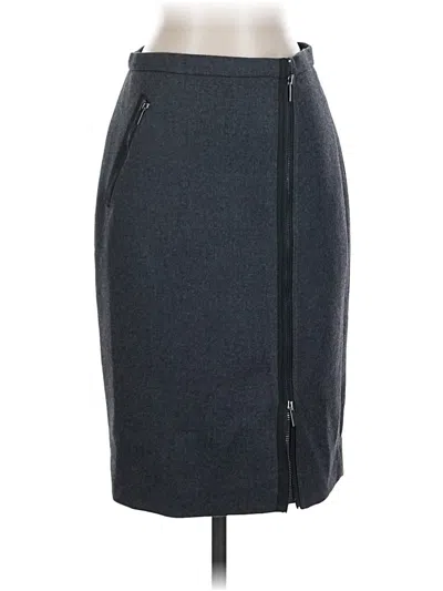 Pre-owned Jcrew Wool Skirt In Gray