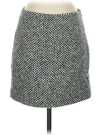 Pre-owned Jcrew Wool Skirt In Gray