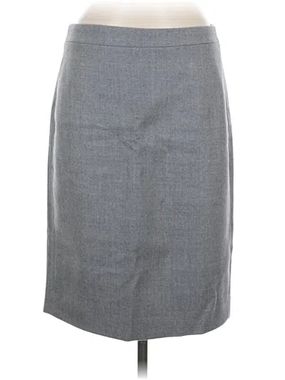 Pre-owned Jcrew Wool Skirt In Gray
