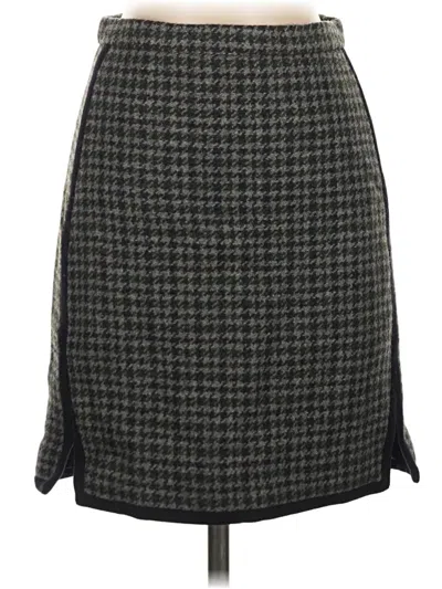 Pre-owned Jcrew Wool Skirt In Gray