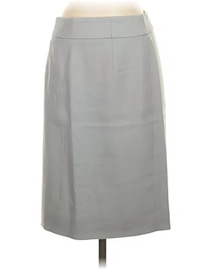 Pre-owned Jcrew Wool Skirt In Gray