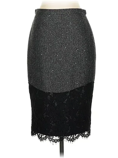 Pre-owned Jcrew Wool Skirt In Gray