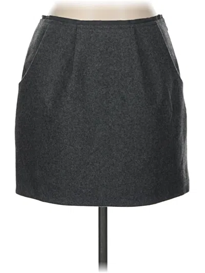 Pre-owned Jcrew Wool Skirt In Gray