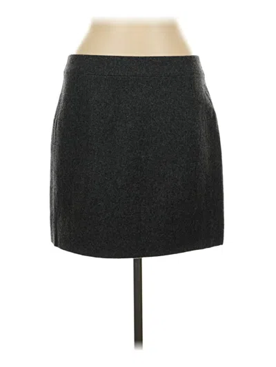 Pre-owned Jcrew Wool Skirt In Gray