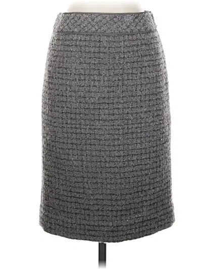 Pre-owned Jcrew Wool Skirt In Gray