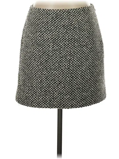 Pre-owned Jcrew Wool Skirt In Gray