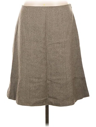 Pre-owned Jcrew Wool Skirt In Gray