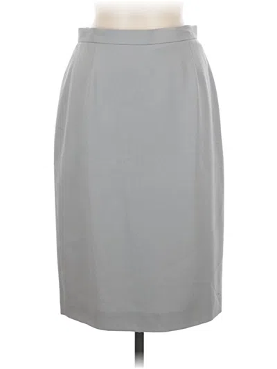 Pre-owned Jcrew Wool Skirt In Gray