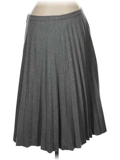 Pre-owned Jcrew Wool Skirt In Gray