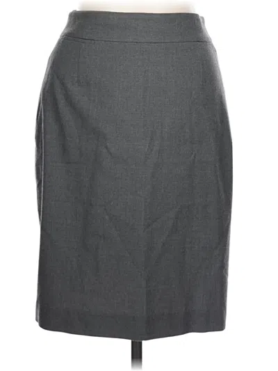 Pre-owned Jcrew Wool Skirt In Gray