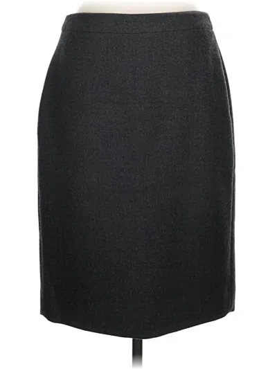 Pre-owned Jcrew Wool Skirt In Gray