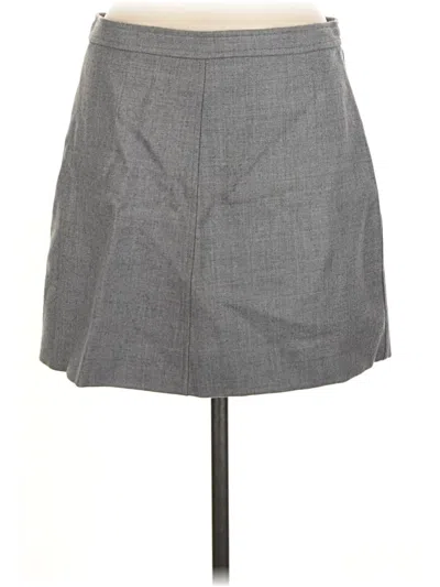 Pre-owned Jcrew Wool Skirt In Gray