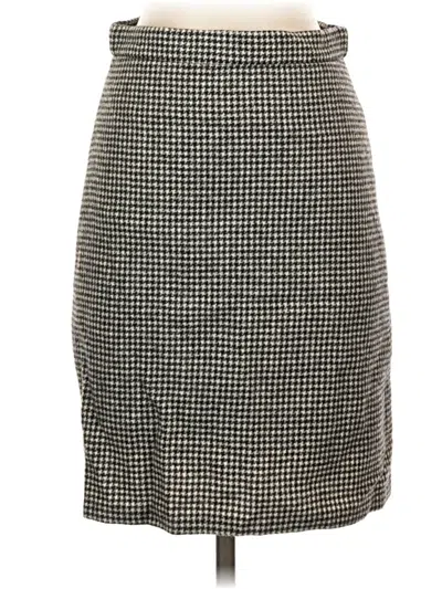 Pre-owned Jcrew Wool Skirt In Gray