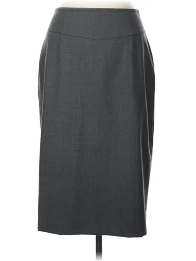 Pre-owned Jcrew Wool Skirt In Gray
