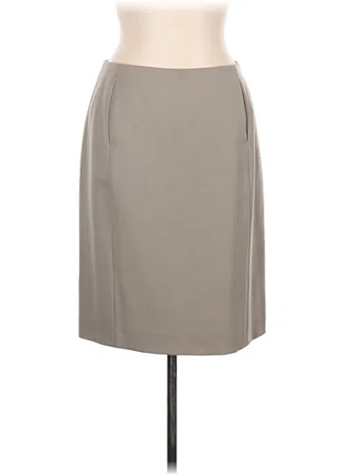 Pre-owned Jcrew Wool Skirt In Gray