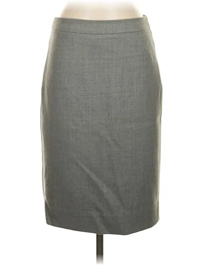 Pre-owned Jcrew Wool Skirt In Gray
