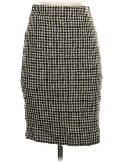 Pre-owned Jcrew Wool Skirt In Gray