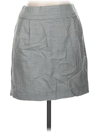 Pre-owned Jcrew Wool Skirt In Gray